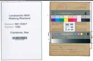 Entnazifizierung Max Fuerstenau , geb. 01.02.1895 ()