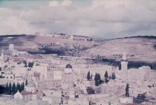 Reisefotos. Stadtteilansicht (vielleicht Jerusalem)