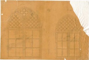 Reiffenstuel, Michael; Gebäudeentwürfe und Architekturdetails - Doppelfenster (Aufrisse)