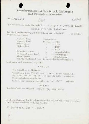 Hayer, Friedrich