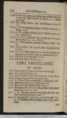 Libri Miscellanei
