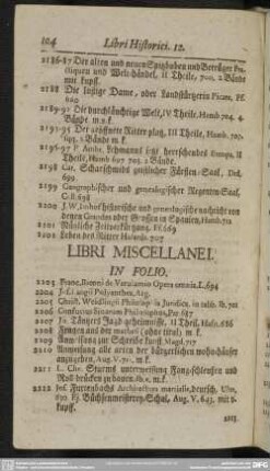 Libri Miscellanei