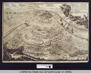 Niederlage der Türken bei Belgrad im Jahre 1717.