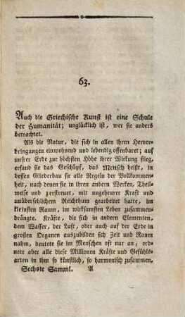Briefe zur Beförderung der Humanität, 6. Sammlung
