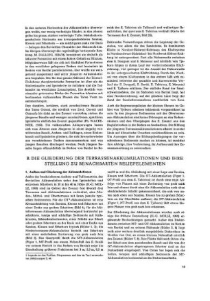 B. Die Gliederung der Terrassenakkumulationen und Ihre Stellung zu benachbarten Reliefelementen