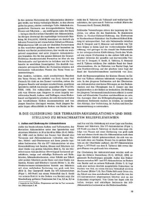 B. Die Gliederung der Terrassenakkumulationen und Ihre Stellung zu benachbarten Reliefelementen