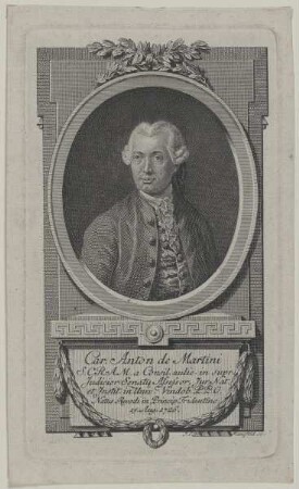 Bildnis des Car. Anton de Martini