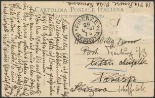 Ansichtskarte von Dora Hitz an Wilhelm Stein