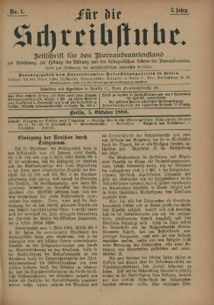 5. Oktober 1886-19. September 1887 = Nr. 1-24