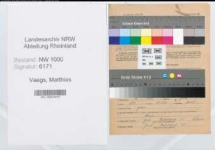 Entnazifizierung Matthias Vaegs, geb. 18.05.1901 (Brandmeister)