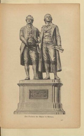 Das Denkmal der Dichter in Weimar
