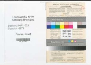 Entnazifizierung Josef Bracke , geb. 20.01.1899 (Polizeibeamter)