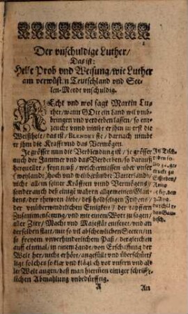 Der unschuldige Luther