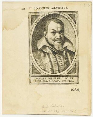Bildnis des Ioannes Meursius