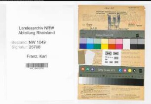 Entnazifizierung Karl Franz , geb. 26.05.1899 (Bauingenieur)