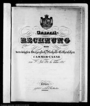 Köthener Kammerrechnungen