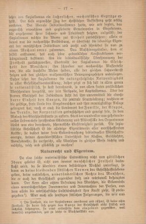 Naturrecht und Eigentum