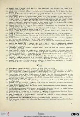 Varia (Nr. 533-544)