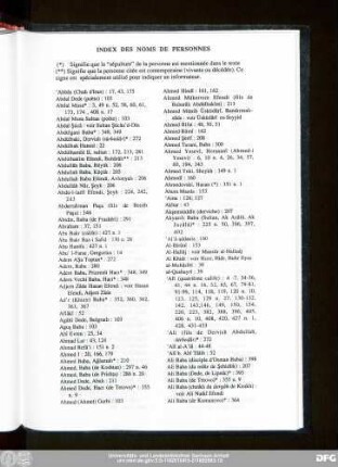 Index Des Noms De Personnes