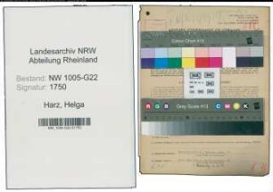 Entnazifizierung Helga Harz , geb. 23.12.1922 (Prokuristin)