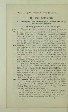 1. Untergang des weströmischen Reichs und Sieg des Germanenthums