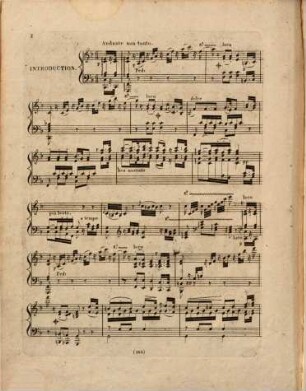 Songe de J. J. Rousseau : air varié pour le forte piano