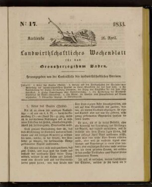 No 17. 26. April. 1833