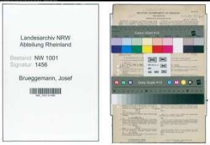 Entnazifizierung Josef Brueggemann, geb. 01.04.1904 (Rechtsanwalt)
