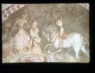 Die heilige Margarethe und der heilige Georg im Kampf mit dem Drachen