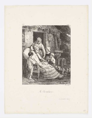 La Convalescence, Blatt 9 der Folge "Album pour 1827"