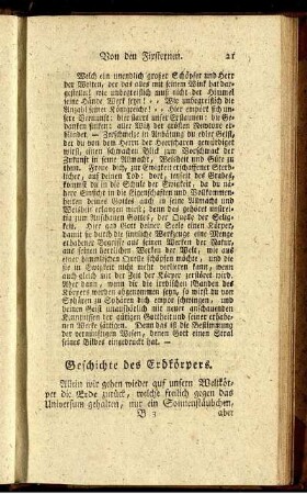 Geschichte des Erdkörpers