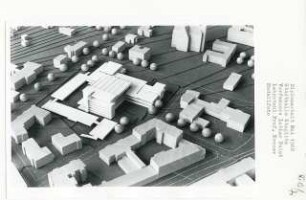 Stadthalle, Berlin-Steglitz (Diplomarbeit bei Willy Kreuer): Modellfoto