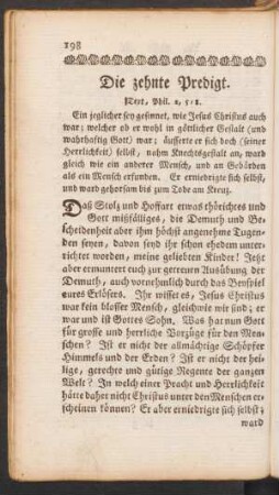 Die zehnte Predigt