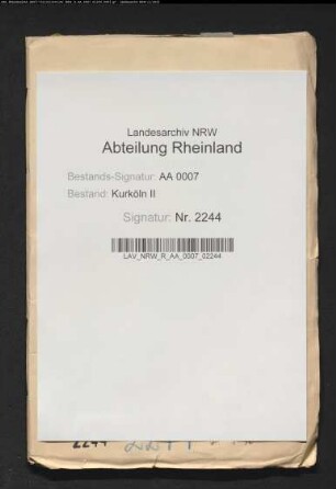 Besichtigung der kurfürstlichen Büsche