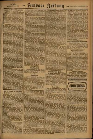 Zweite Ausgabe vom Sonntag, den 09. April 1922.