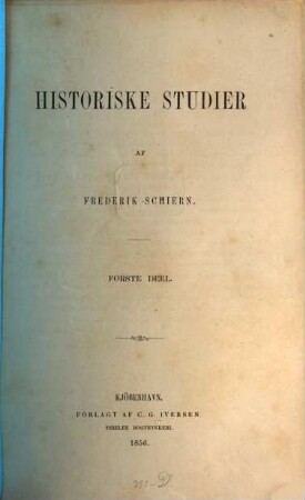 Historiske studier, 1