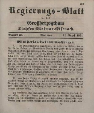 Nr. 33 : 11. August 1854
