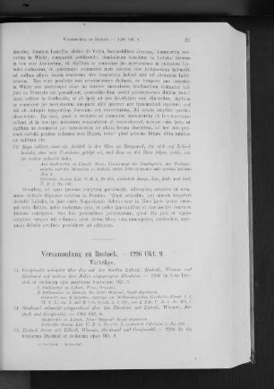 Versammlung zu Rostock. - 1296 Okt. 9.
