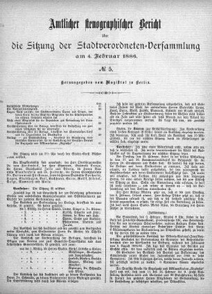 No 5, 4. Februar 1886
