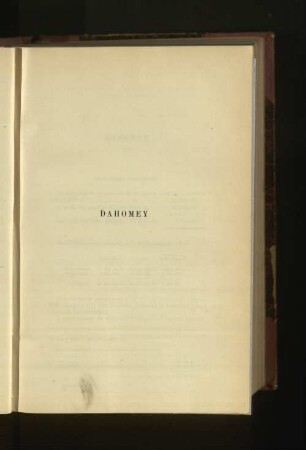 Dahomey.
