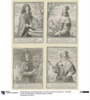 Die vier Elemente: Luft, Wasser, Erde, Feuer