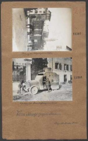 Erbeuteter ital. Panzerkraftwagen in Udine