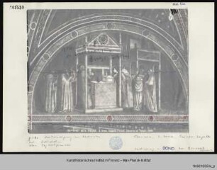 Fresken der Peruzzi Kapelle : Wandfresken : Lebensszenen des Johannes des Täufers : Zacharias im Tempel