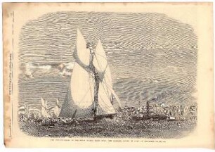 The Schooner Match of the Royal Thames Yacht Club: The "Gloriana" in first at Gravesend