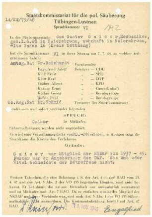 Gaiser, Gustav