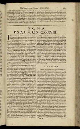 Psalmus CXXXVIII. - Psalmus CXLIII.