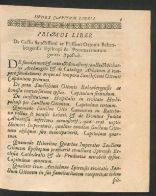 Primus Liber De Gestis Sanctissimi ac Piissimmi Ottonis Babenbergensis Episcopi ...