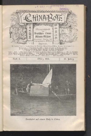 Heft 3. März. 1913. 21. Jahrg