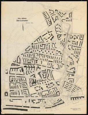 Wettbewerb Grüngestaltung Neu-Altona, Hamburg: Planungsunterlage: Lageplan Neu-Altona 1:2500