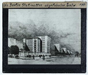 Berlin, Bauprojekt Stalinallee (heute Karl-Marx-Allee)